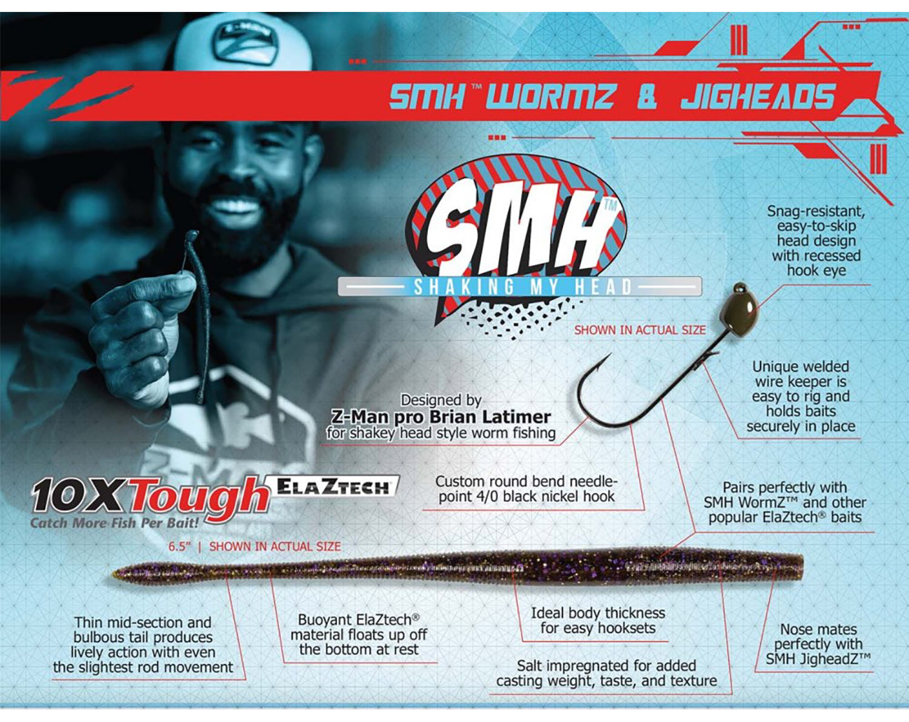 Z-Man SMG Shake my Head Jigheads